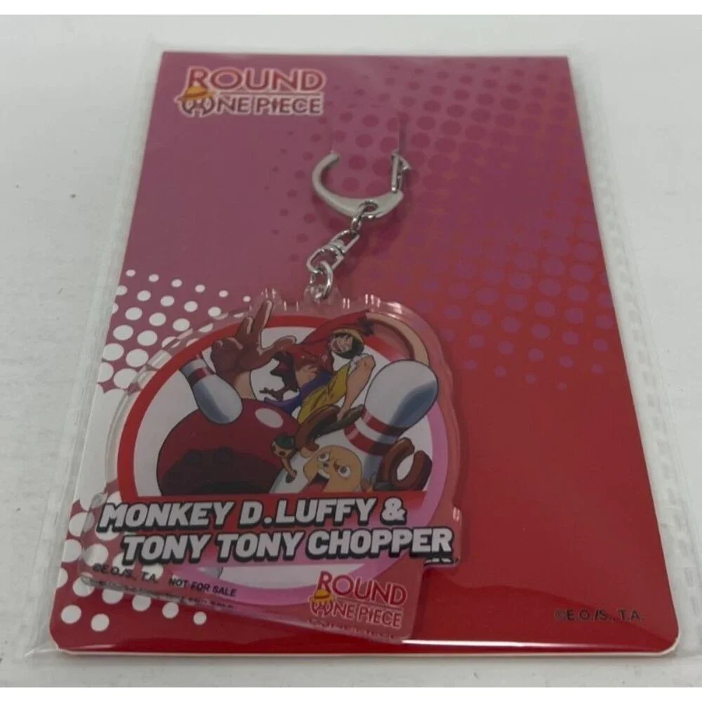 One Piece x Round1 Exclusive Monkey D Luffy Tony Tony Chopper Acrylic Keychain